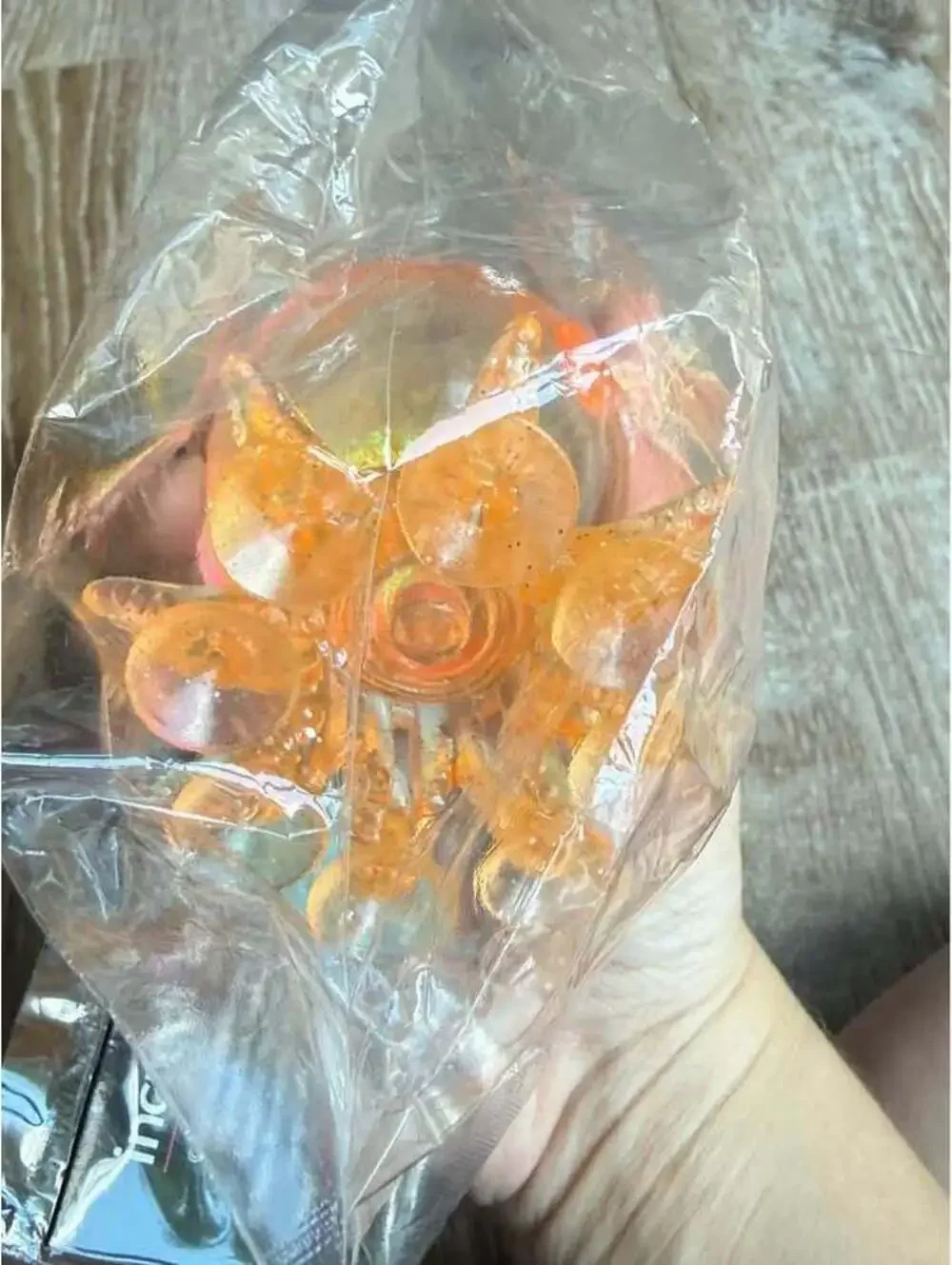 New orange sticki squid squishy